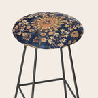 Sarouk Persian Floral Rug Print Stool Gallery Image 2