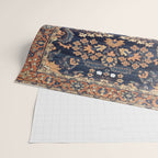 Sarouk Persian Floral Rug Print Wrapping Paper Gallery Image 2