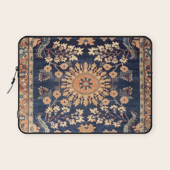 Sarouk Persian Floral Rug Print Laptop Sleeve Gallery Image 1
