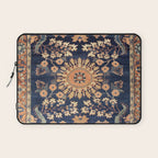 Sarouk Persian Floral Rug Print Laptop Sleeve Gallery Image 1