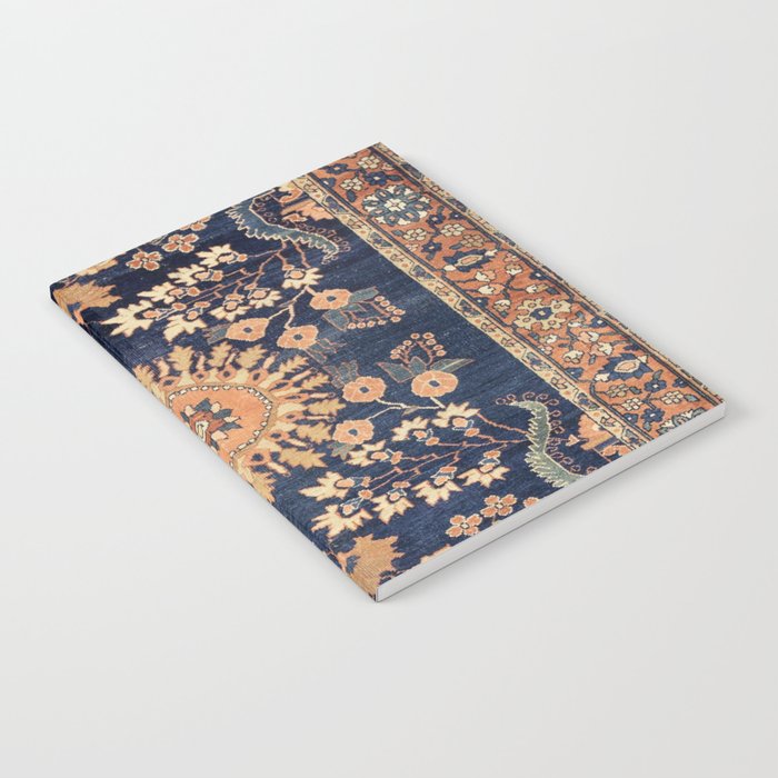 Sarouk Persian Floral Rug Print Notebook Gallery Image 2