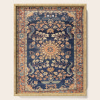 Sarouk Persian Floral Rug Print Serving Tray Gallery Image 1