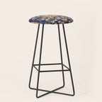 Sarouk Persian Floral Rug Print Stool Gallery Image 1