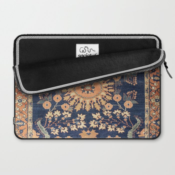 Sarouk Persian Floral Rug Print Laptop Sleeve Gallery Image 2