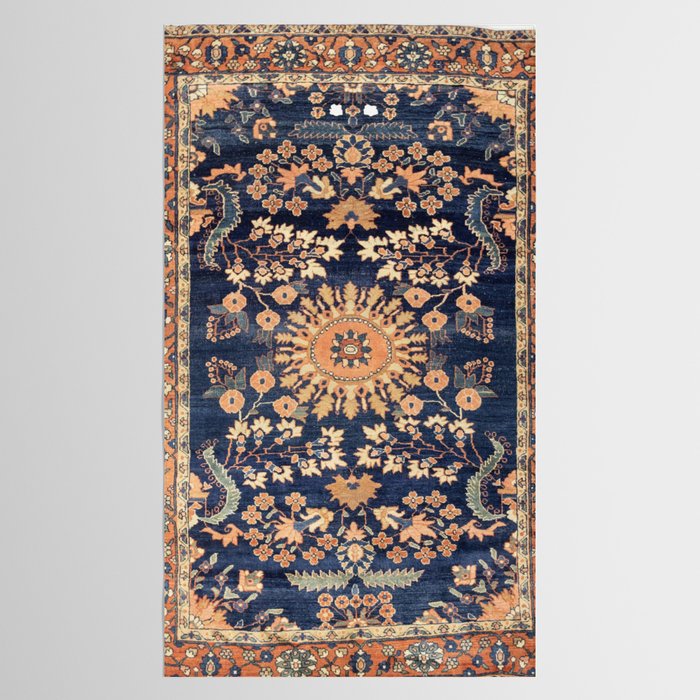 Sarouk Persian Floral Rug Print Tablecloth Gallery Image 2