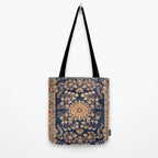 Sarouk Persian Floral Rug Print Tote Bag Gallery Image 2