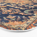 Sarouk Persian Floral Rug Print Bath Mat Gallery Image 3