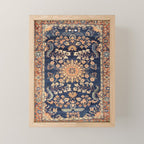 Sarouk Persian Floral Rug Print Mini Art Print Gallery Image 1