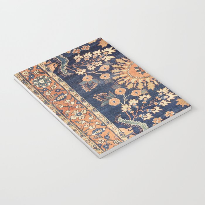 Sarouk Persian Floral Rug Print Notebook Gallery Image 3