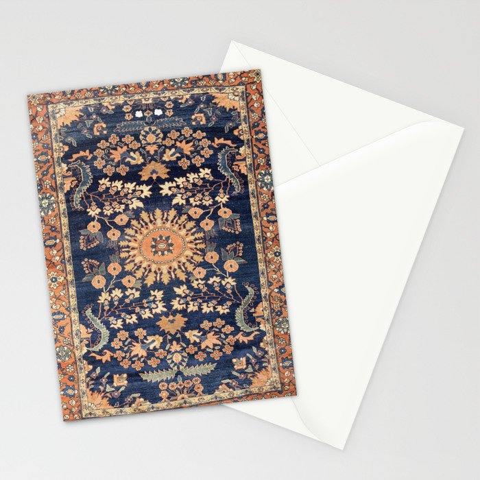 Sarouk Persian Floral Rug Print Stationery Card Gallery Image 2
