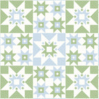 Quilt Shapes - Green and Blue Coffee Mug Gallery Image 2
