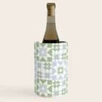 Quilt Shapes - Green and Blue Wine Chiller Gallery Image 3