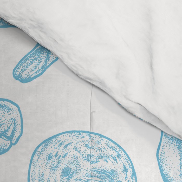 Manatees - Light Blue Comforter Gallery Image 4