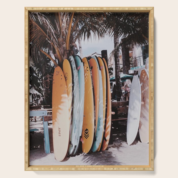 lets surf xxxvi - sayulita - mexico Serving Tray Gallery Image 1