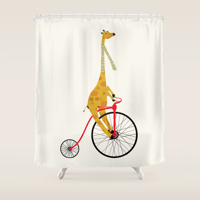 the high wheeler Shower Curtain Gallery Image 1