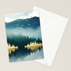 Mist Reflection Stationery Card Gallery Image 2