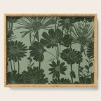 Floral Prints, Dark Green, Colour Prints Serving Tray Gallery Image 1
