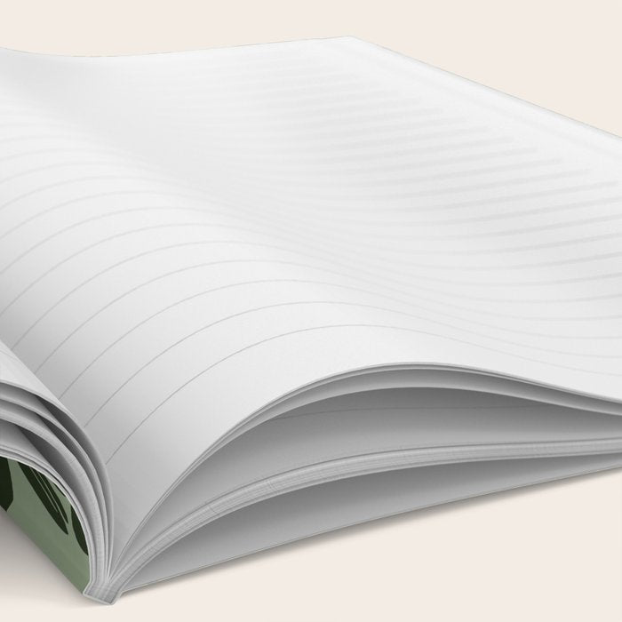 Floral Prints, Dark Green, Colour Prints Notebook Gallery Image 2