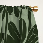 Floral Prints, Dark Green, Colour Prints Window Curtain Gallery Image 2