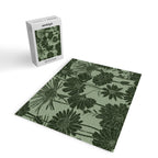 Floral Prints, Dark Green, Colour Prints Jigsaw Puzzle Gallery Image 2