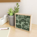 Floral Prints, Dark Green, Colour Prints Mini Art Print Gallery Image 2