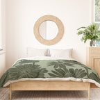 Floral Prints, Dark Green, Colour Prints Duvet Cover Gallery Image 3