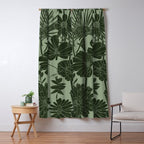 Floral Prints, Dark Green, Colour Prints Window Curtain Gallery Image 5
