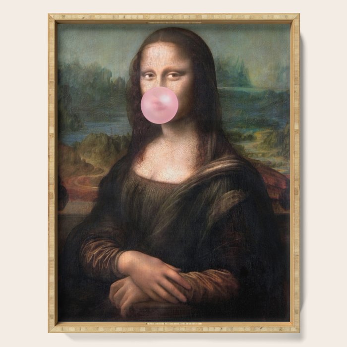  Mona Lisa Bubble Gum Serving Tray Gallery Image 1