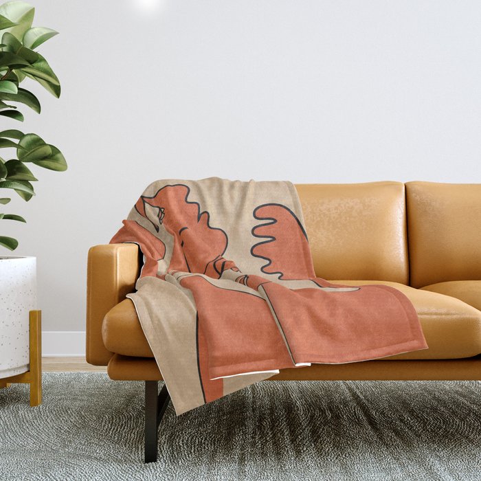 Abstract Faces 10 Throw Blanket Gallery Image 1