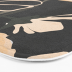 Modern Abstract Art Flowers 5 Bath Mat Gallery Image 3
