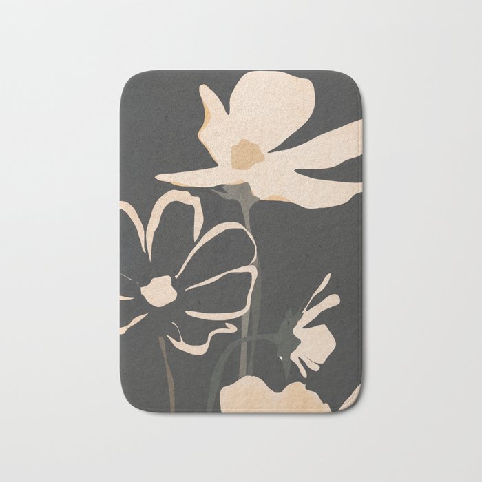 Modern Abstract Art Flowers 5 Bath Mat Gallery Image 1