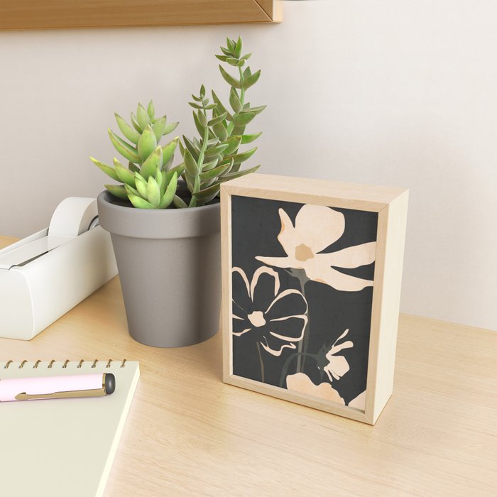 Modern Abstract Art Flowers 5 Mini Art Print Gallery Image 2