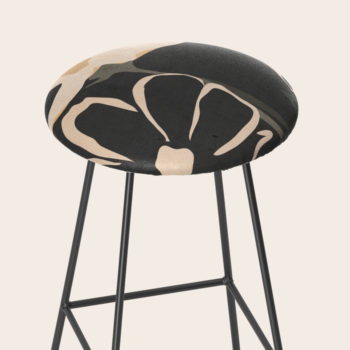 Modern Abstract Art Flowers 5 Stool Gallery Image 2