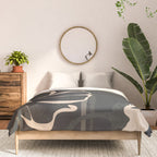 Modern Abstract Art Flowers 5 Comforter Gallery Image 3