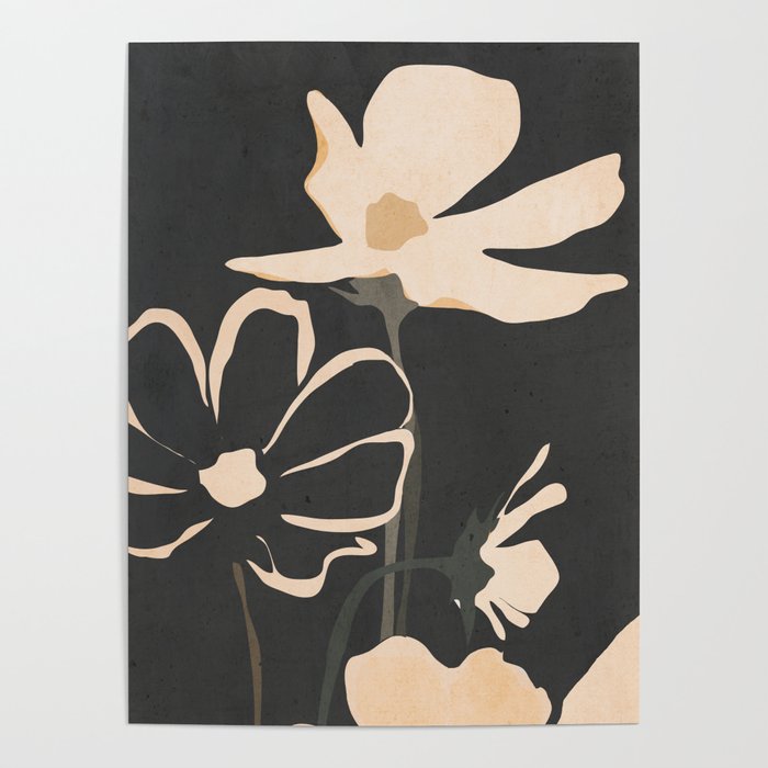 Modern Abstract Art Flowers 5 Poster Gallery Image 4