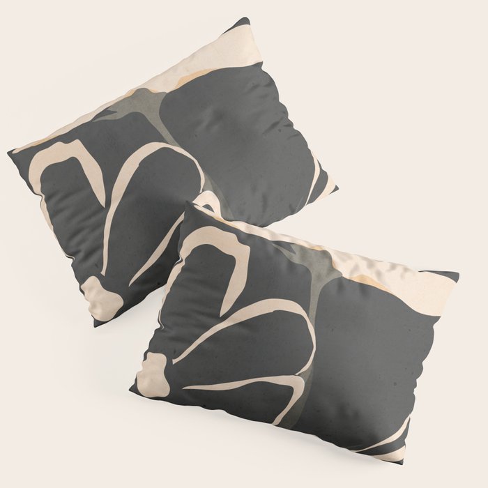 Modern Abstract Art Flowers 5 Pillow Sham Gallery Image 3