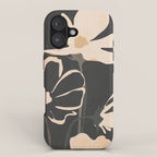 Modern Abstract Art Flowers 5 iPhone Case Gallery Image 1