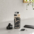 Modern Abstract Art Flowers 5 Water Bottle Gallery Image 4