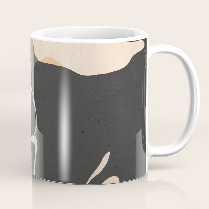 Modern Abstract Art Flowers 5 Coffee Mug Gallery Image 1