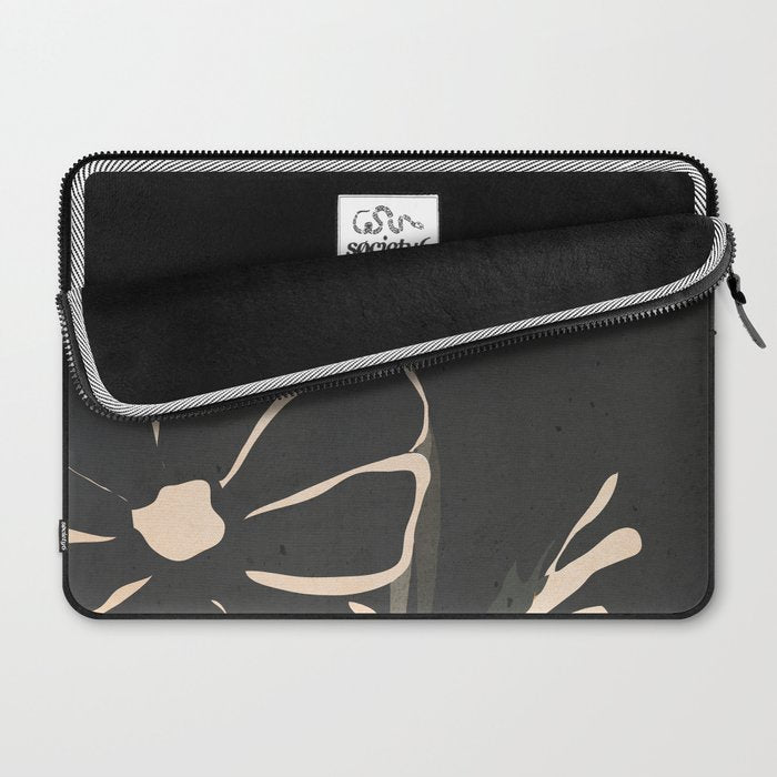 Modern Abstract Art Flowers 5 Laptop Sleeve Gallery Image 2
