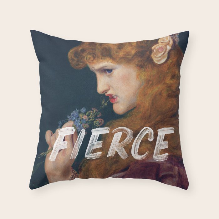 Fierce - Feminist Throw Pillow Gallery Image 6