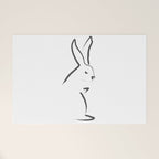 Zen Snow Bunny Welcome Mat Gallery Image 1
