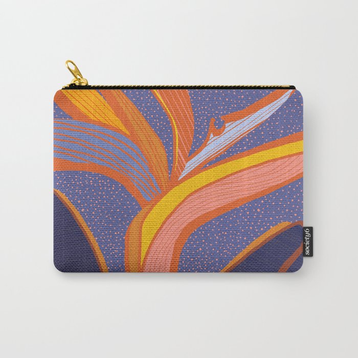 Bright Tropical Flower Carry All Pouch Gallery Image 1