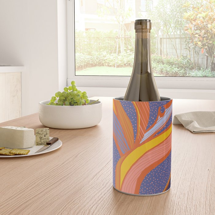 Bright Tropical Flower Wine Chiller Gallery Image 4