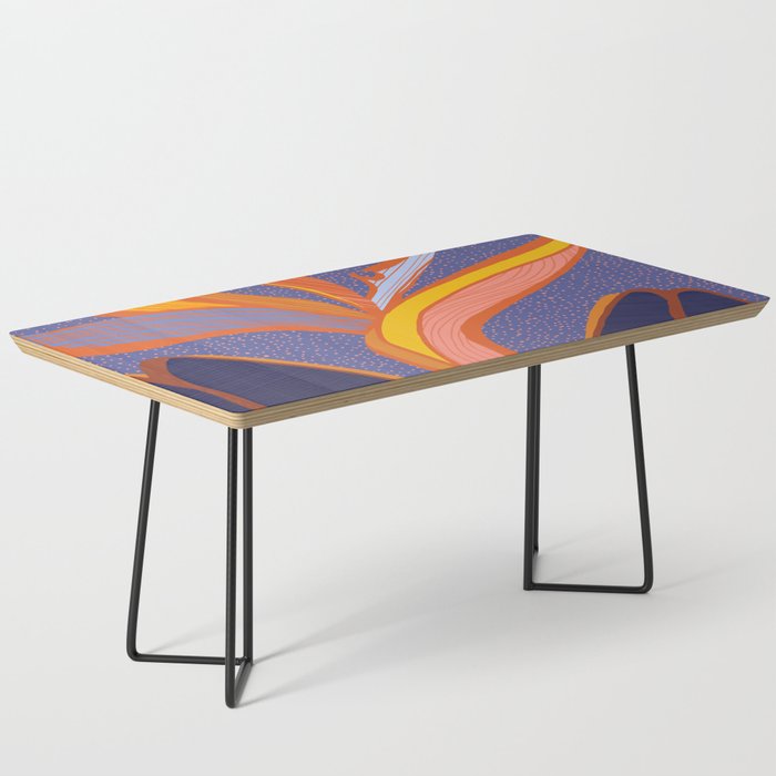 Bright Tropical Flower Coffee Table Gallery Image 1