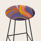 Bright Tropical Flower Stool Gallery Image 2