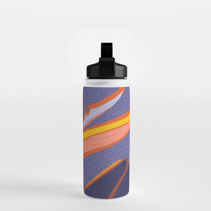 Bright Tropical Flower Water Bottle Gallery Image 2