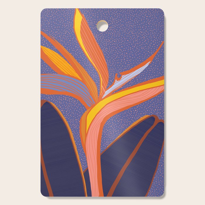 Bright Tropical Flower Cutting Board Gallery Image 1