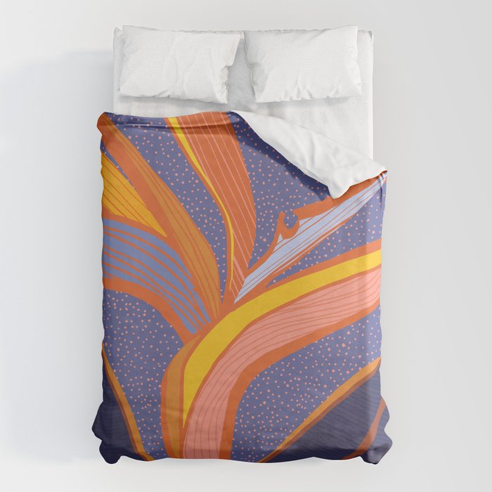 Bright Tropical Flower Duvet Cover Gallery Image 1
