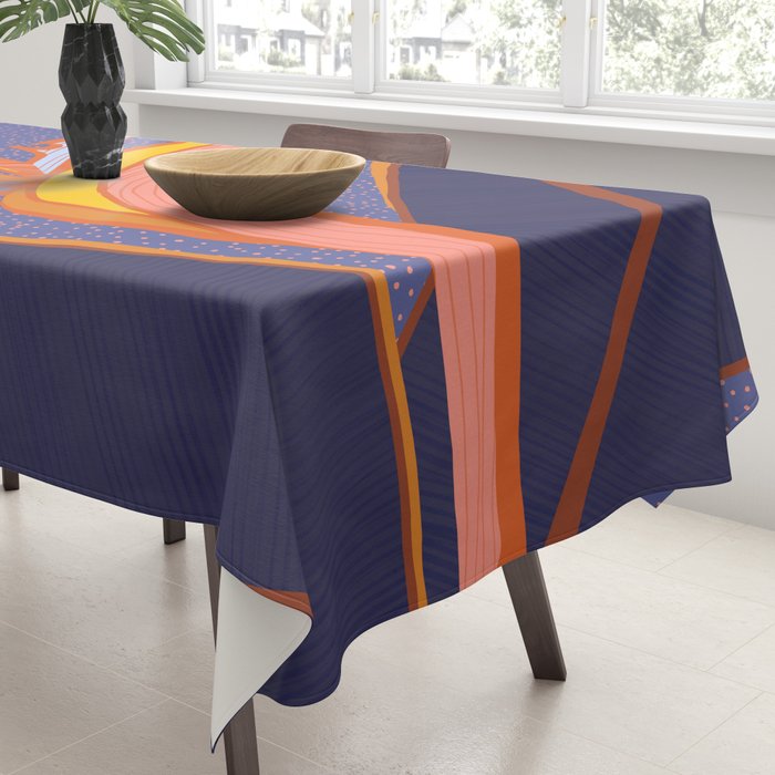 Bright Tropical Flower Tablecloth Gallery Image 3